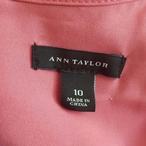 Ann Taylor Pink Midi Dress with Lace Details - Picture 5 of 6